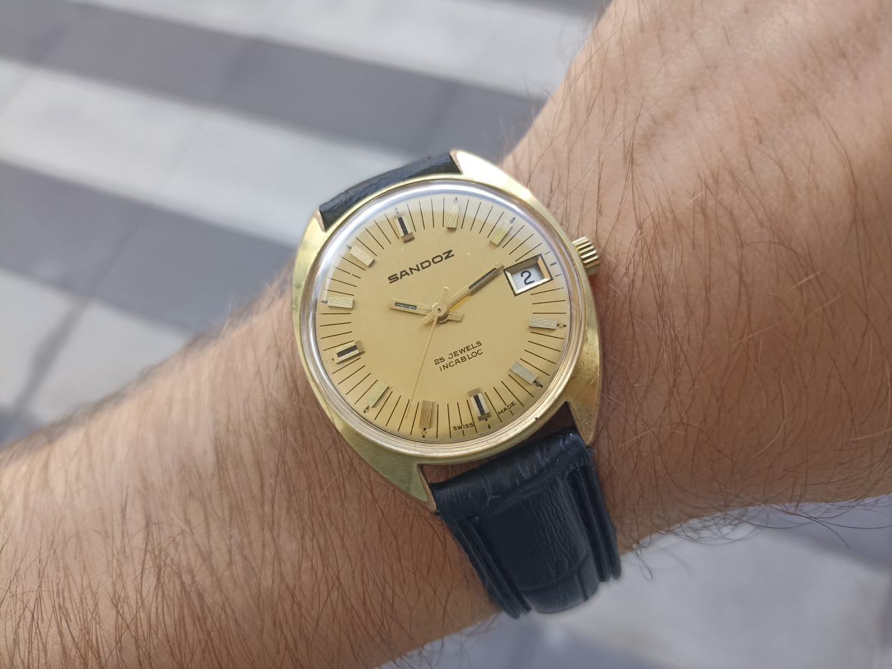SANDOZ AUTOMATIK RIJEDAK KALIBAR FHF 905 SWISS MADE