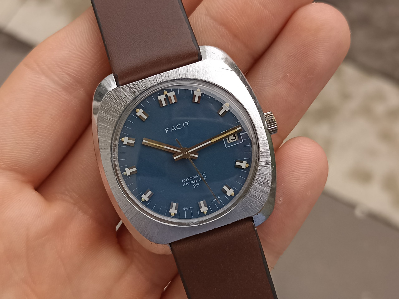 FACIT SWISS MADE ETA 2782 AUTOMATIC VINTAGE RETRO SAT