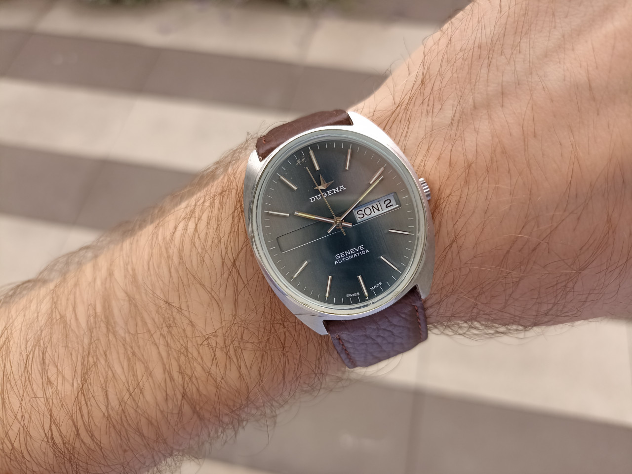 NAVI.BA DUGENA GENEVE ETA 2836 AUTOMATICA SWISS MADE SAT