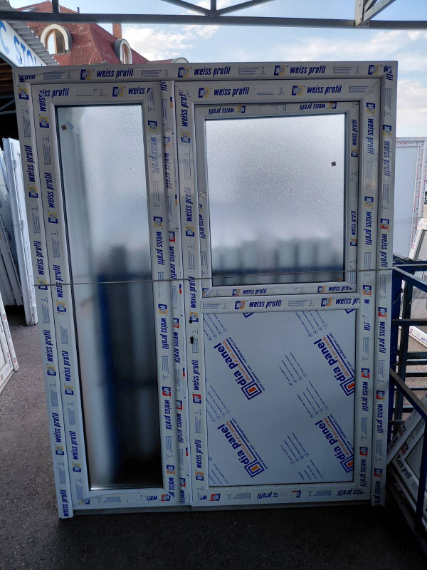 PVC ULAZNA VRATA 164X211 SA PROZOROM