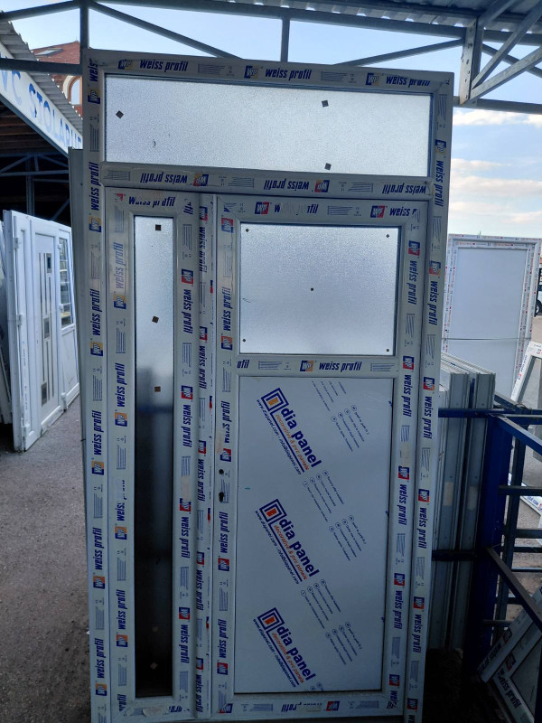 PVC ULAZNA VRATA 125X240 SA ŠTELUJUĆIM ŠARKAMA