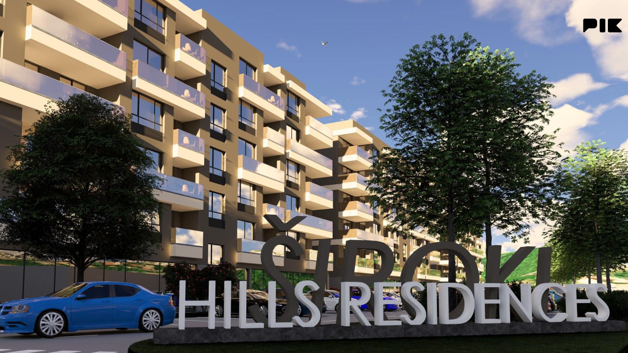 Trosoban stan 72 m2 s prostranim balkonom - Hills Residence 3