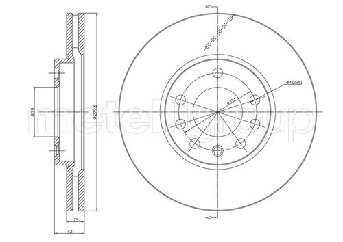DISK PREDNJI OPEL ASTRA