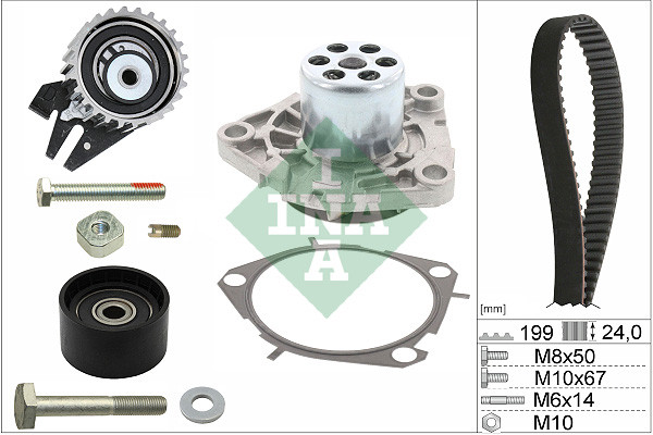 SET ZUPČASTOG KAIŠA FIAT OPEL 1.9 JTD 2.0 CDTI