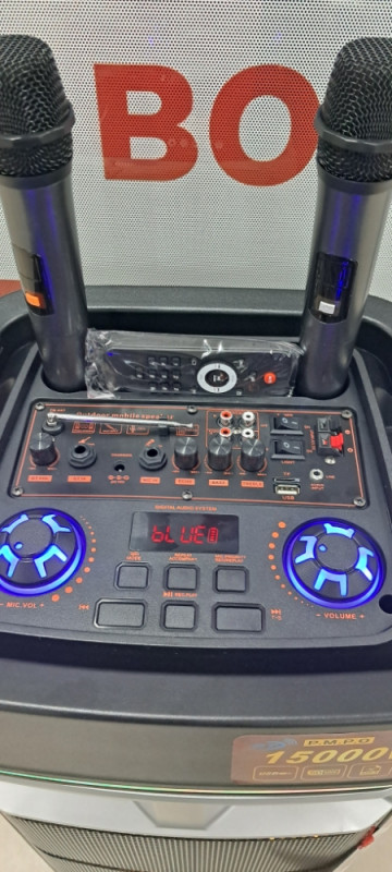 AKCIJA BLUETOOTH / KARAOKE ZVUCNIK  AVCROWNS CH-1262 1500W
