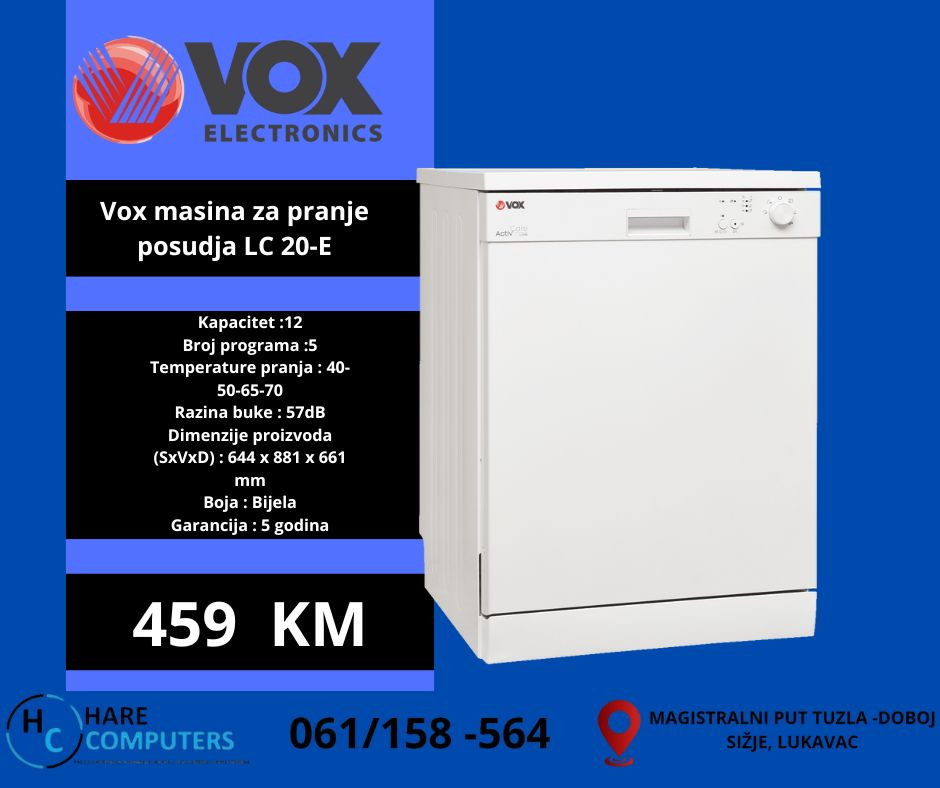 Vox masina za pranje posudja LC 20-E
