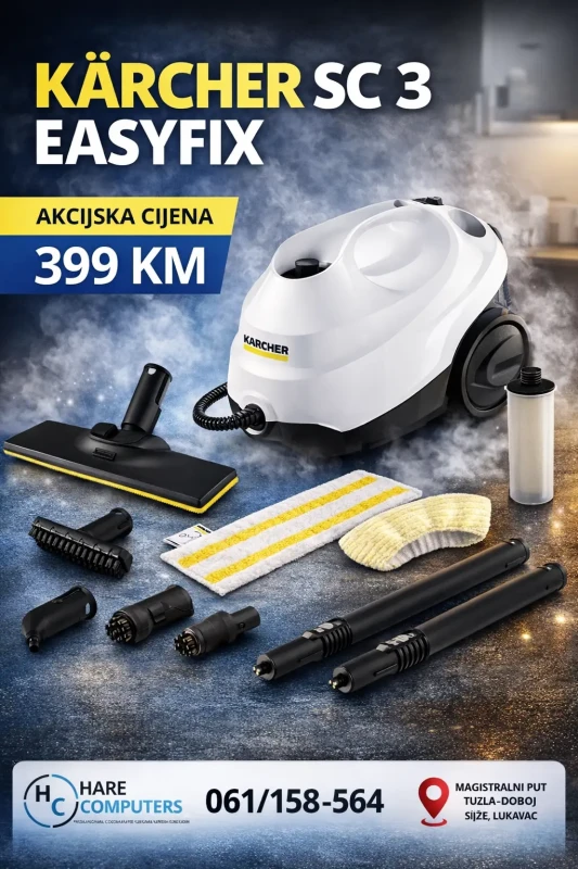 Karcher SC3 EasyFix 1900w Profesionalni Parni Čistač za Dom