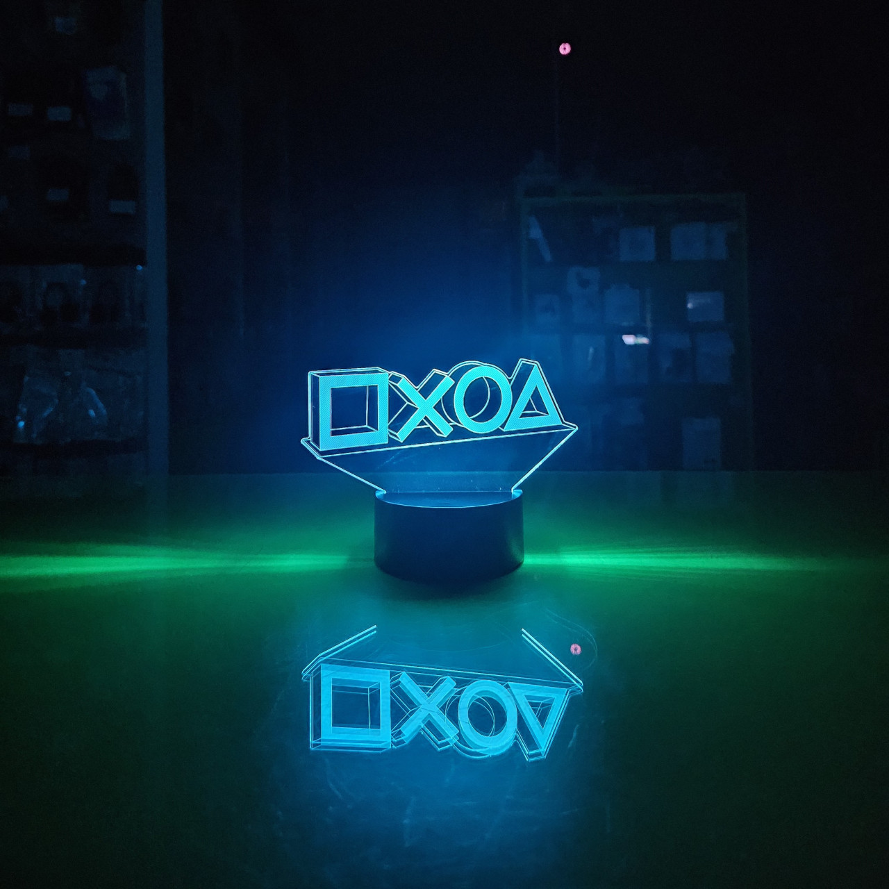 Gaming Led Lampa Playstation Button Extra Gaming lampe