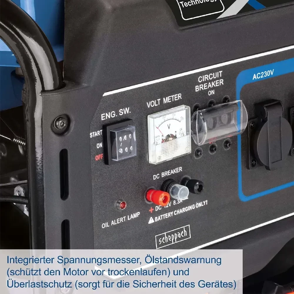 SCHEPPACH Benzinski monofazni/trofazni agregat SG7100X 5400 W