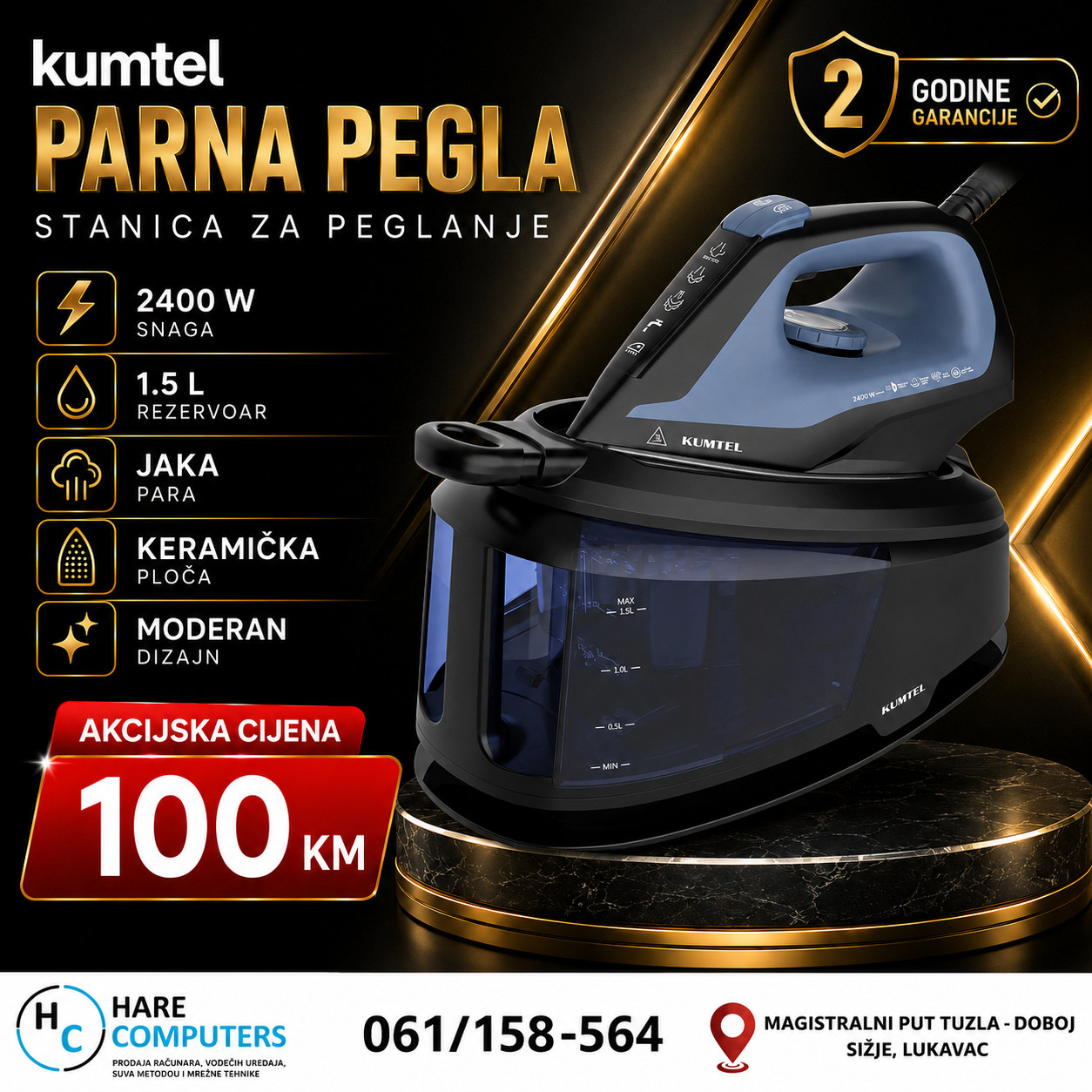 KUMTEL parna stanica za peglanje  HSS-01