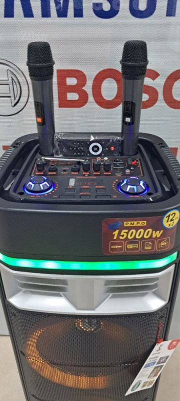 AKCIJA BLUETOOTH / KARAOKE ZVUCNIK  AVCROWNS CH-1262 1500W