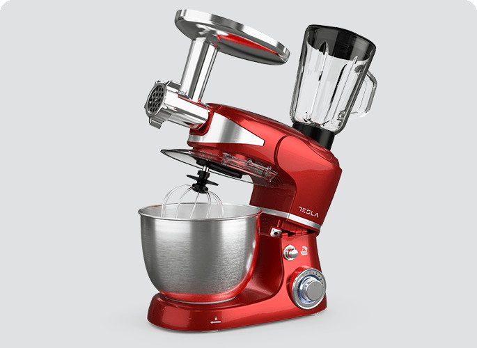 TESLA KITCHEN ROBOT 3 U 1 KR600RA mikser, blender i mlin za meso