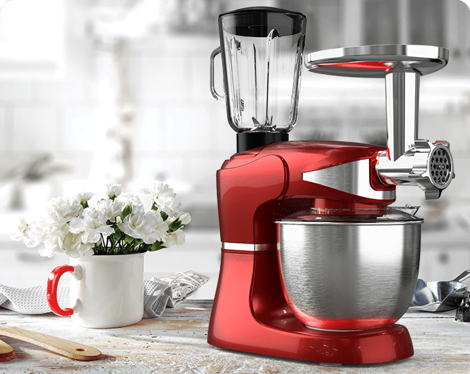TESLA KITCHEN ROBOT 3 U 1 KR600RA mikser, blender i mlin za meso