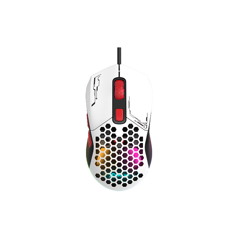 Miš GM-316W gaming bijeli s dva odvojiva poklopca