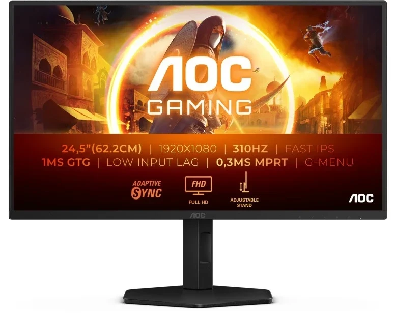 AOC Gaming 25" 310Hz 0.3ms FAST IPS Monitor 25G4SXU