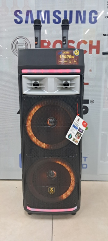 AKCIJA BLUETOOTH / KARAOKE ZVUCNIK  AVCROWNS CH-1262 1500W