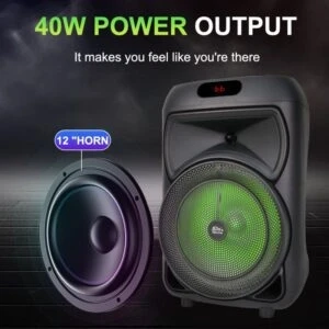 Bluetooth Party Zvučnik RGB + Mikrofon Sing-eZQS12147