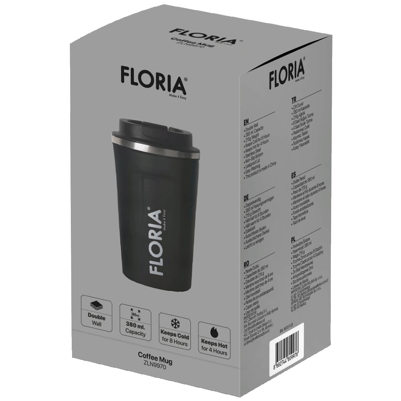 Floria Termos boca 510 ml siva  ZLN9970