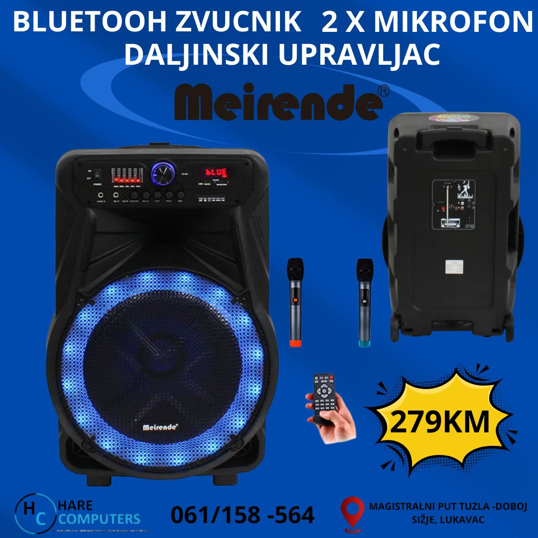 AKCIJA Bluetooth Zvucnik Karaoke BT Zvucnik MEIRENDE MR-302