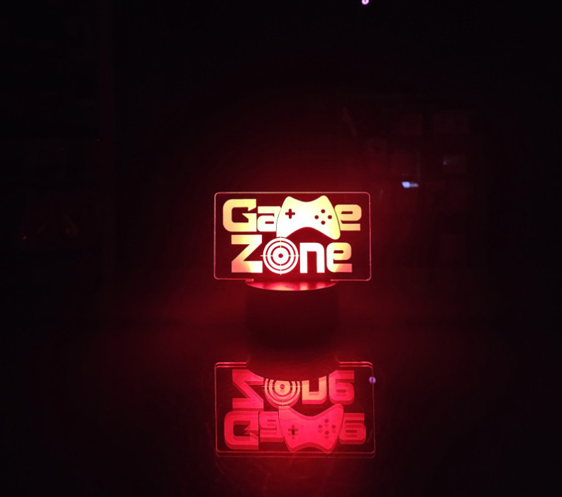 Gaming Led Lampa Game Zone Extra Gaming lampe
