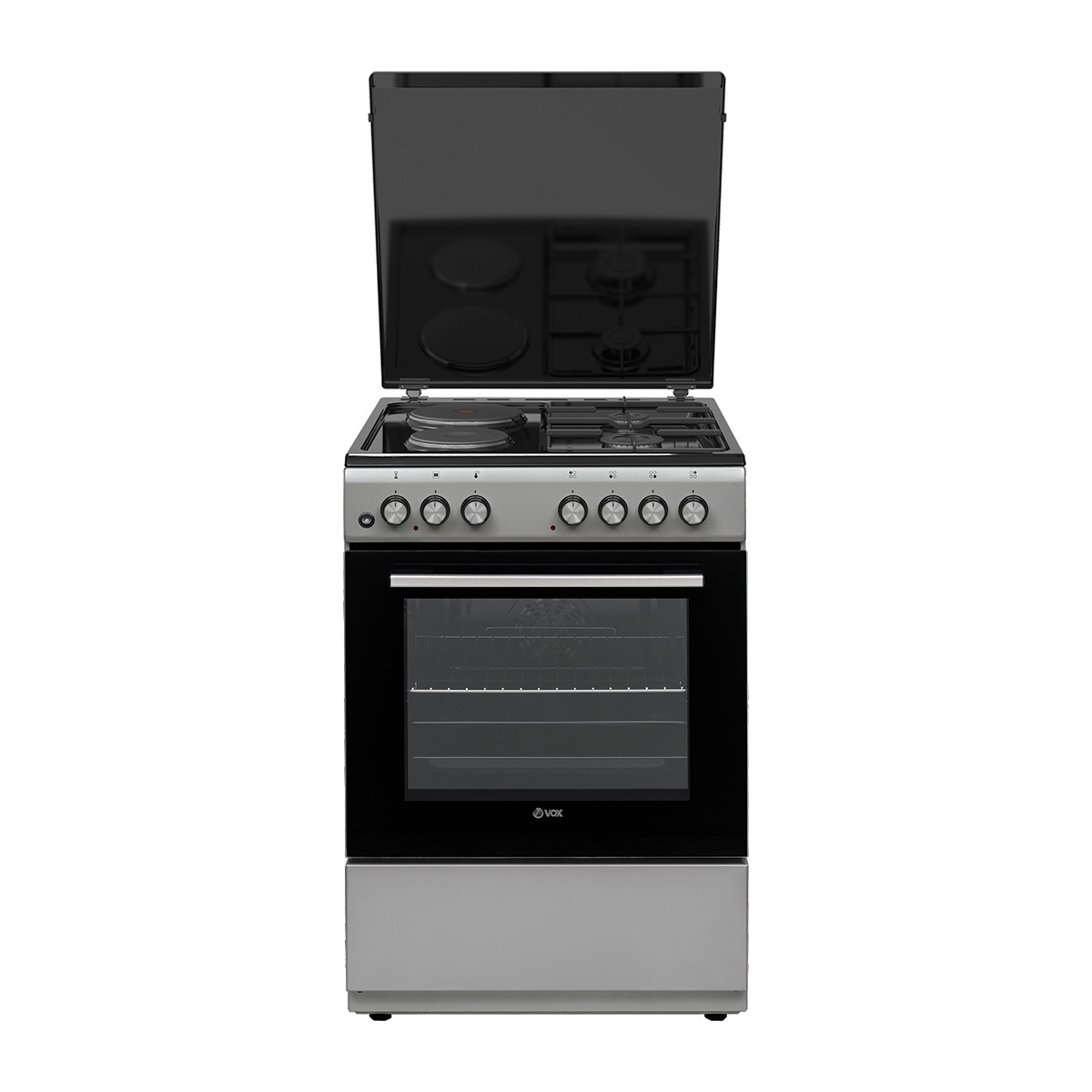 BLACK FRIDAY VOX šporet KOMBINOVANI SIVI GHT 6225 S