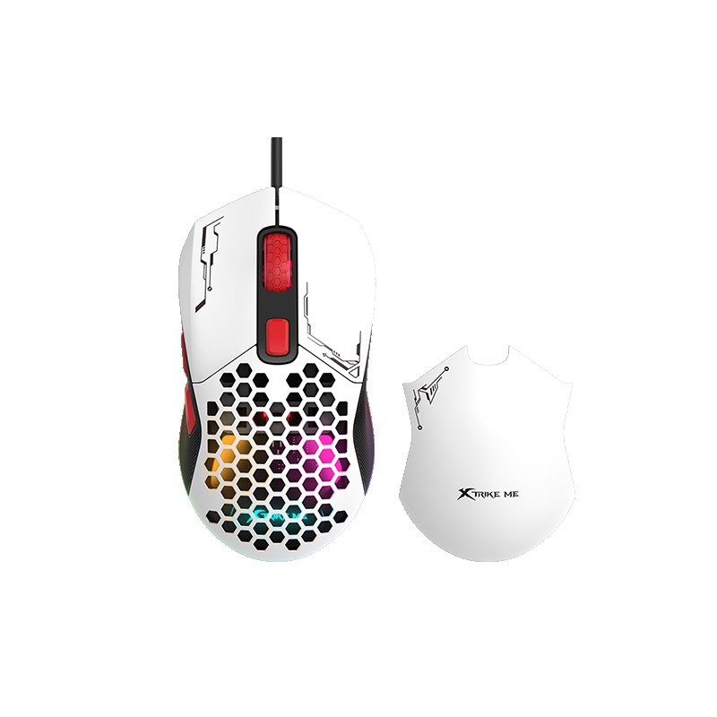 Miš GM-316W gaming bijeli s dva odvojiva poklopca