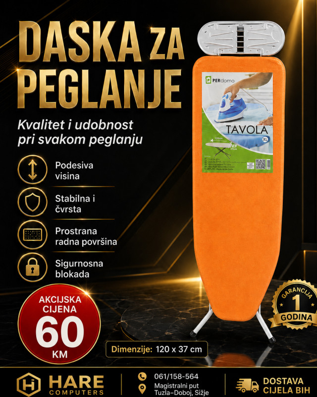 TAVOLA DASKA ZA PEGLANJE XL