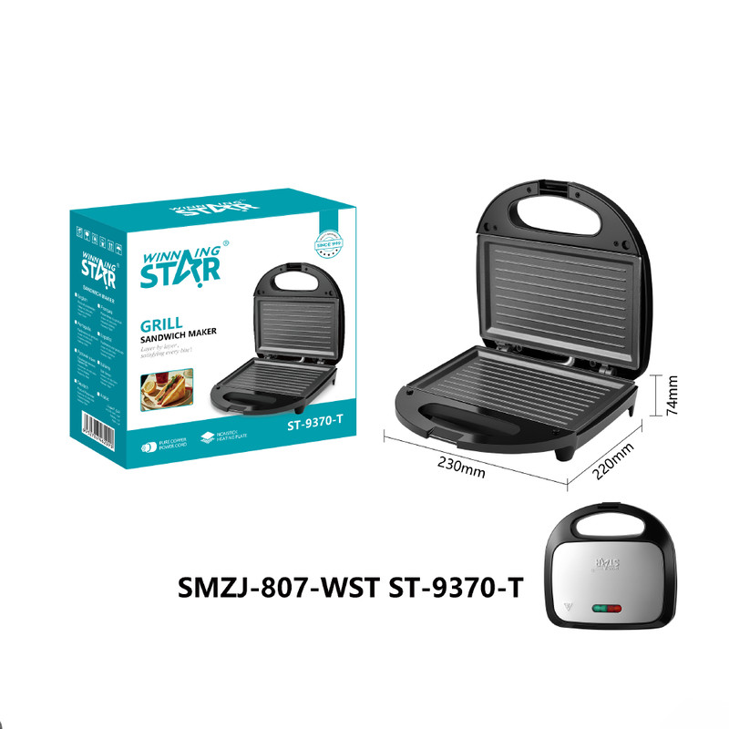 Sendvič aparat Winning Star ST-9370-T, 750W, gril ploča