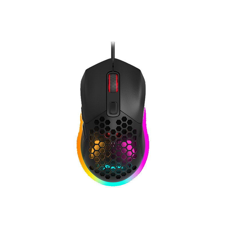 Miš me GM-316 gaming, crni, s dva odvojiva poklopca