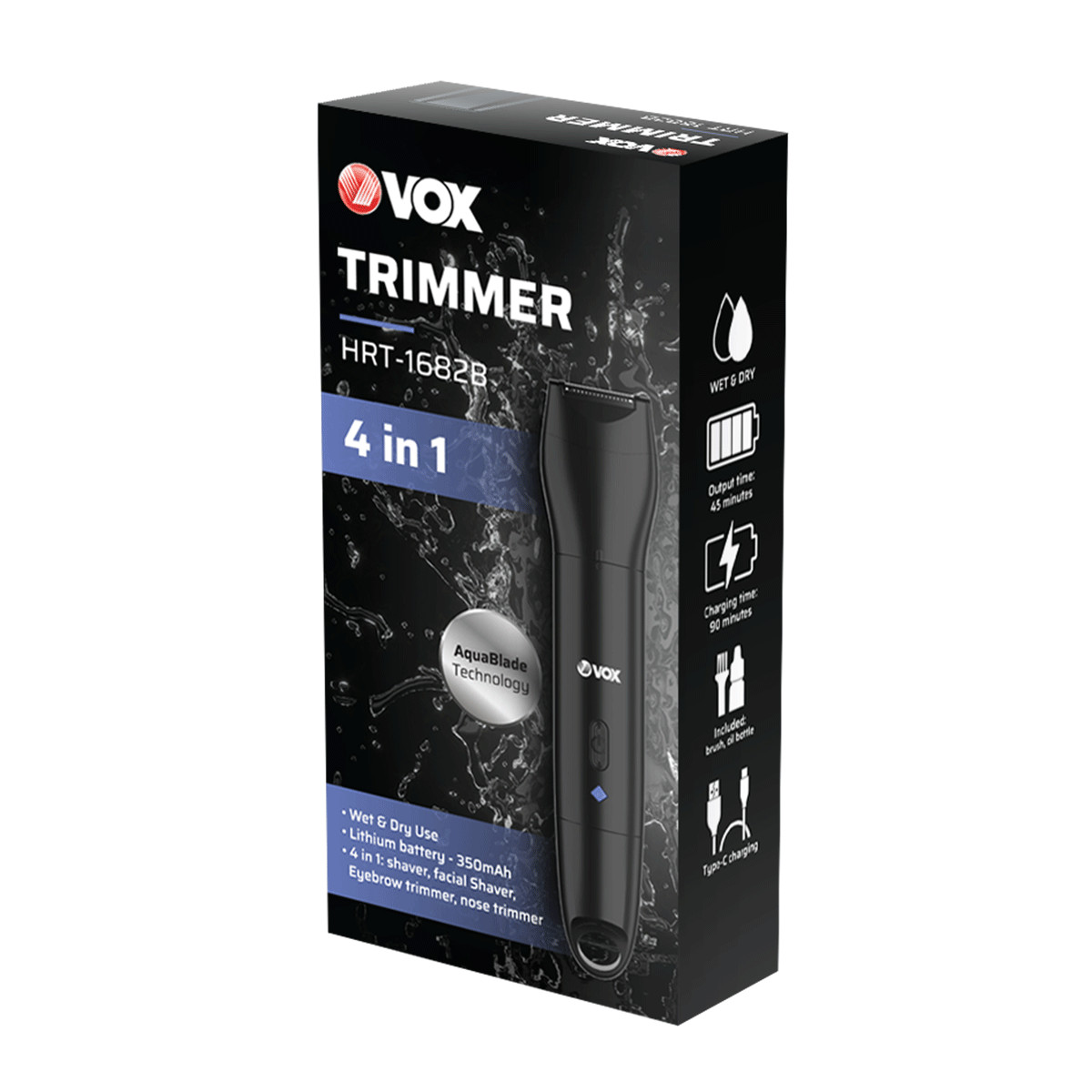 VOX MULTIFUNKCIONALNI BRIJAC/TRIMER 4U1  HRT1682B