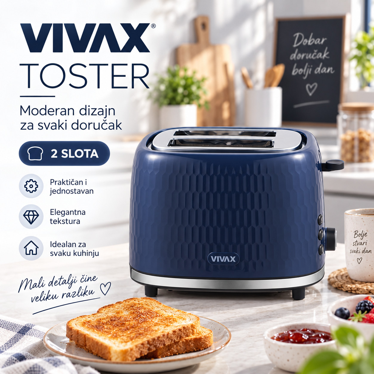VIVAX HOME toster TS-950B Vintage