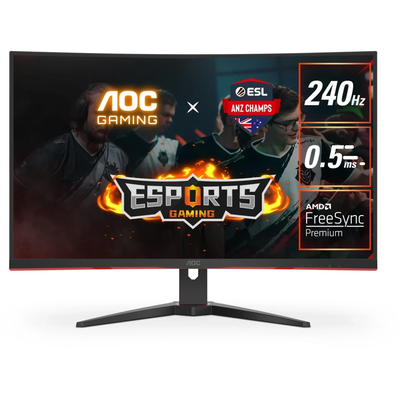 AOC Monitor 32" 240Hz ZAKRIVLJENI HDMI DP LED C32G2ZE