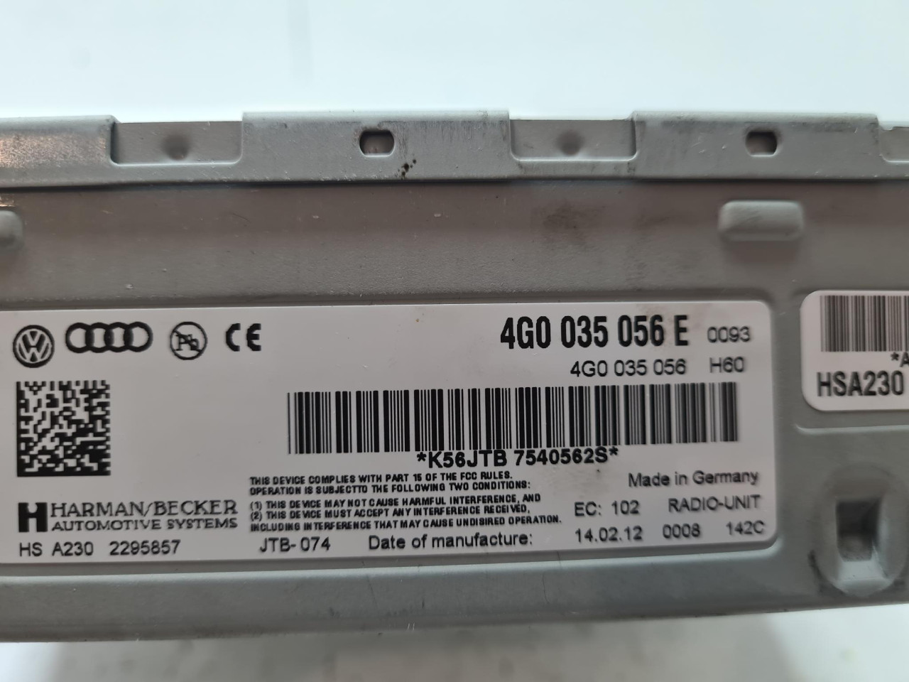 MMI MODUL A6 4G (10-14) 4G0035056E DIJELOVI