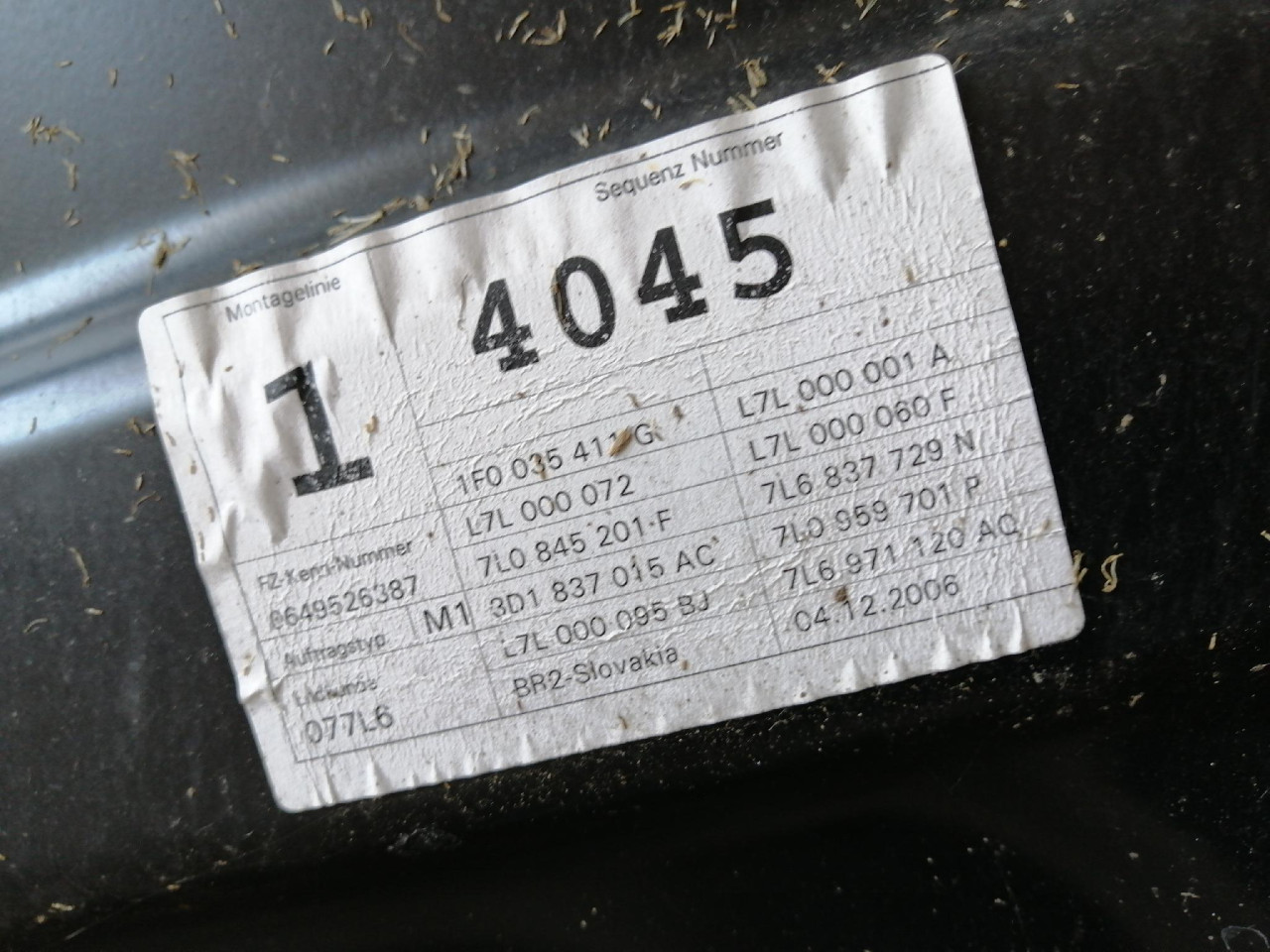 PL VRATA Touareg 7L (07-10) 7L6837729N DIJELOVI