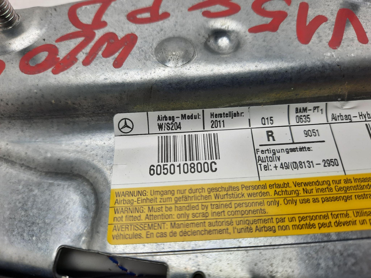 PD AIRBAG SJEDISTA C W204 (11-15) 605010800C DIJELOVI