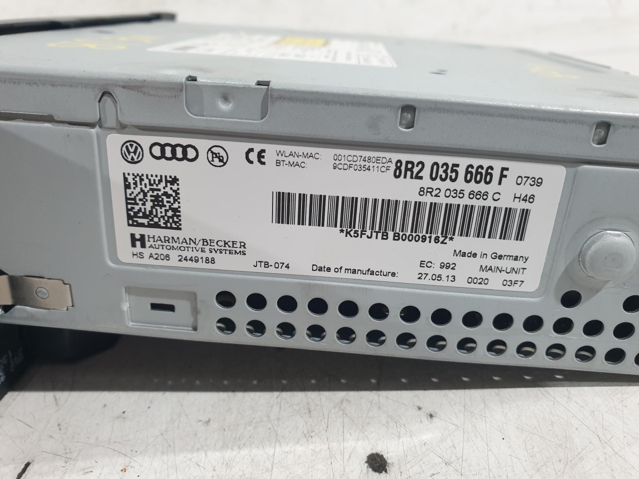 CD / DVD CITAC A5 8T (11-16) 8R2035666C 8R2035666F