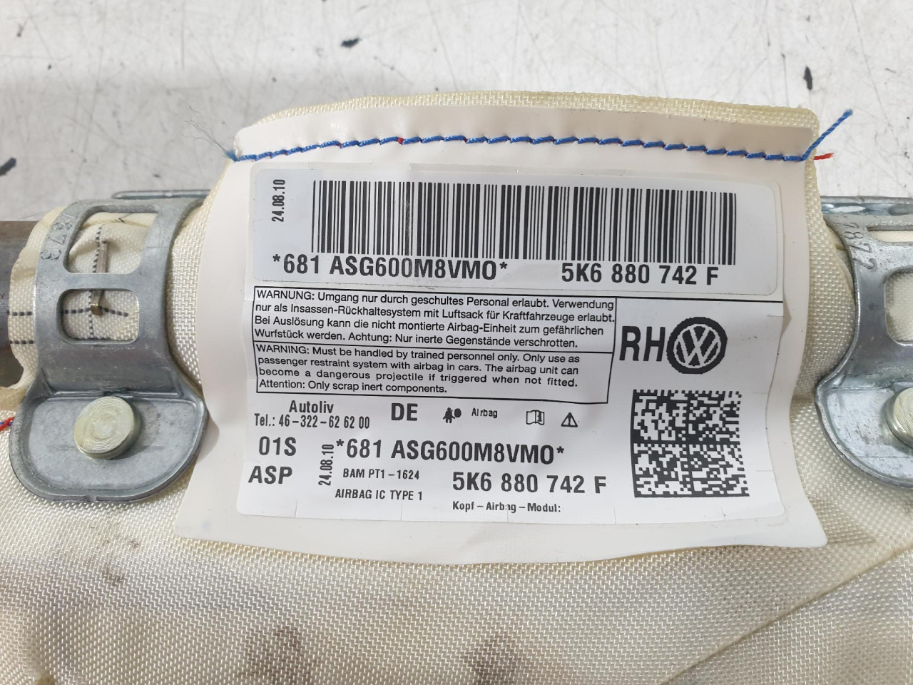 D KROVNI AIRBAG Golf 6 (08-13) 5K6880742F DIJELOVI