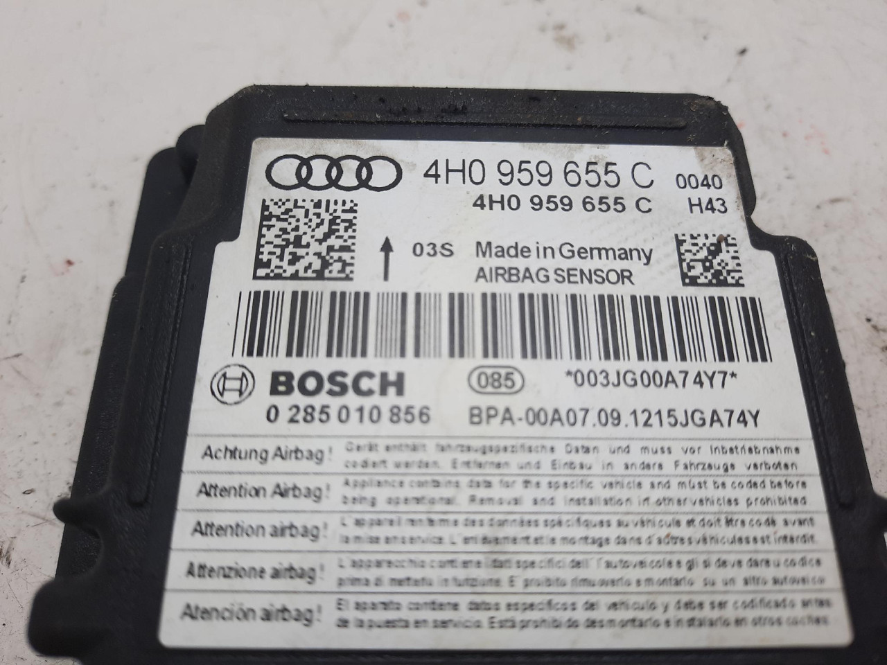 CENTRALA AIRBAGA A6 4G (10-14) 4H0959655C DIJELOVI