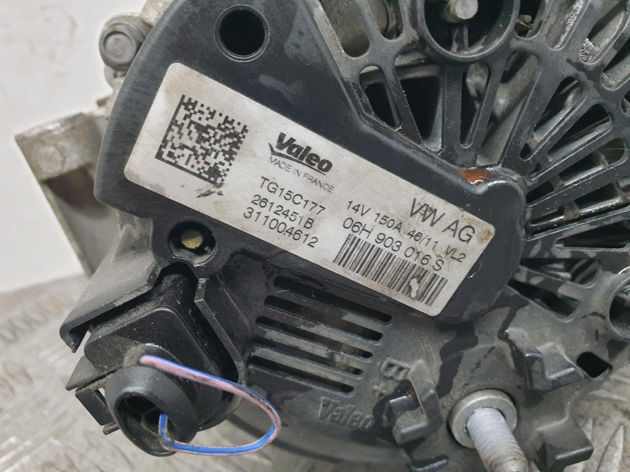 ALTERNATOR A6 4G (10-14) CDNB 2.0 132kW 06H903016S