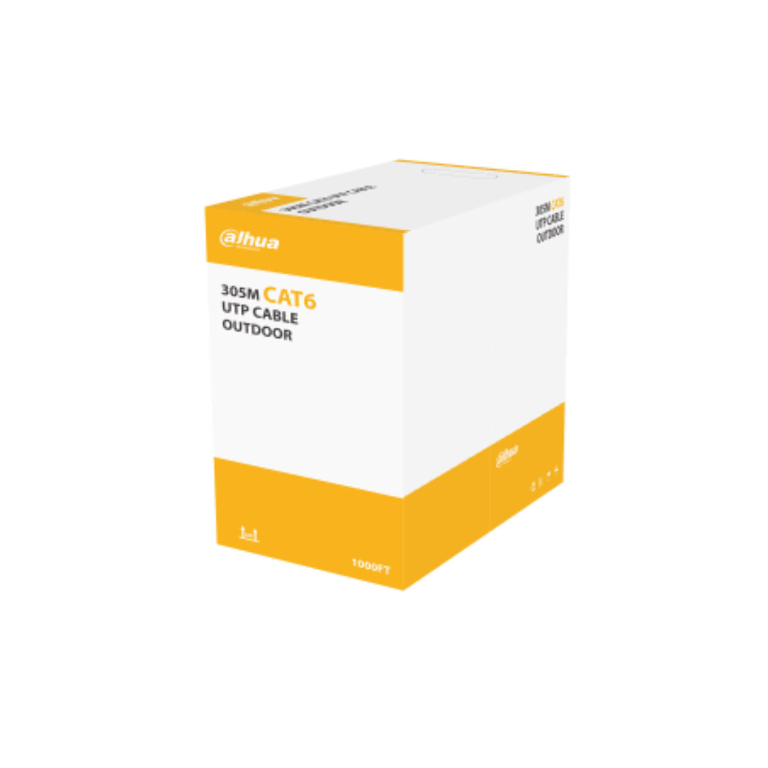 Dahua PFM920-6UN Outdoor U/UTP CAT6 Mrežni Kabel 305 m Crn