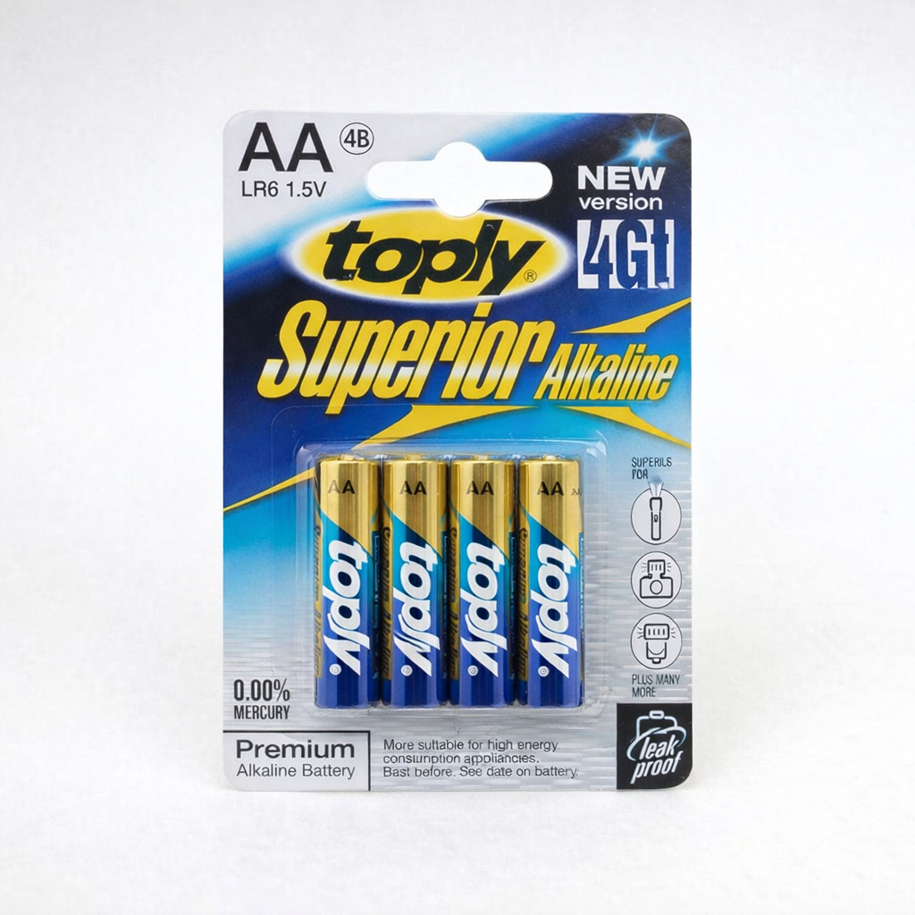 Alkalne baterije Toply Superior 1.5V AA - Veleprodaja