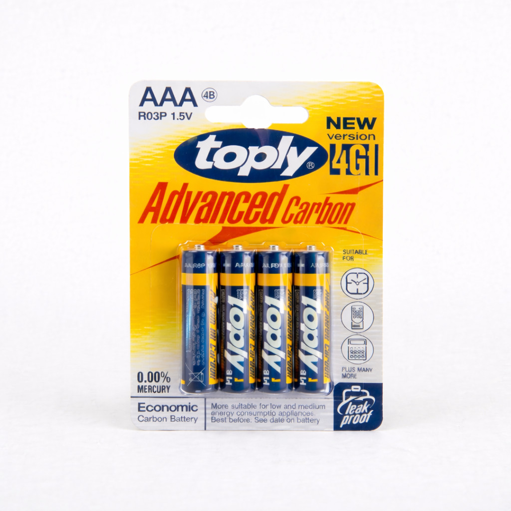 Baterije Toply Advanced Carbon 1.5V AAA - Veleprodaja