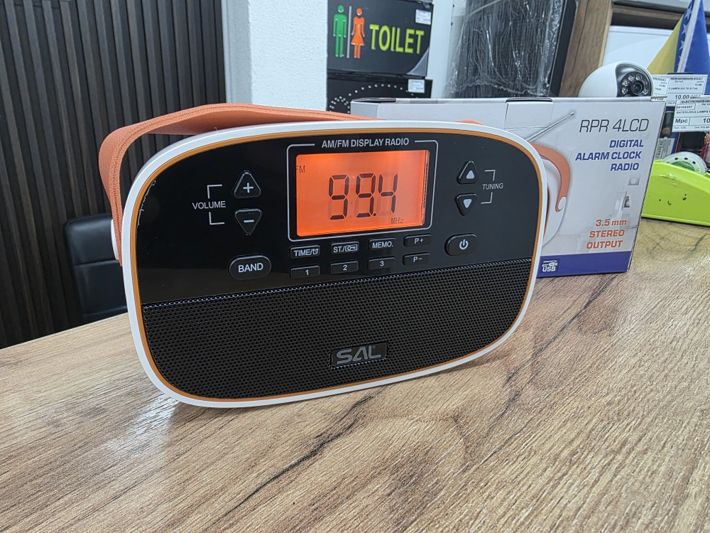 Radio prijemnik AM / FM alarm, LCD zaslon