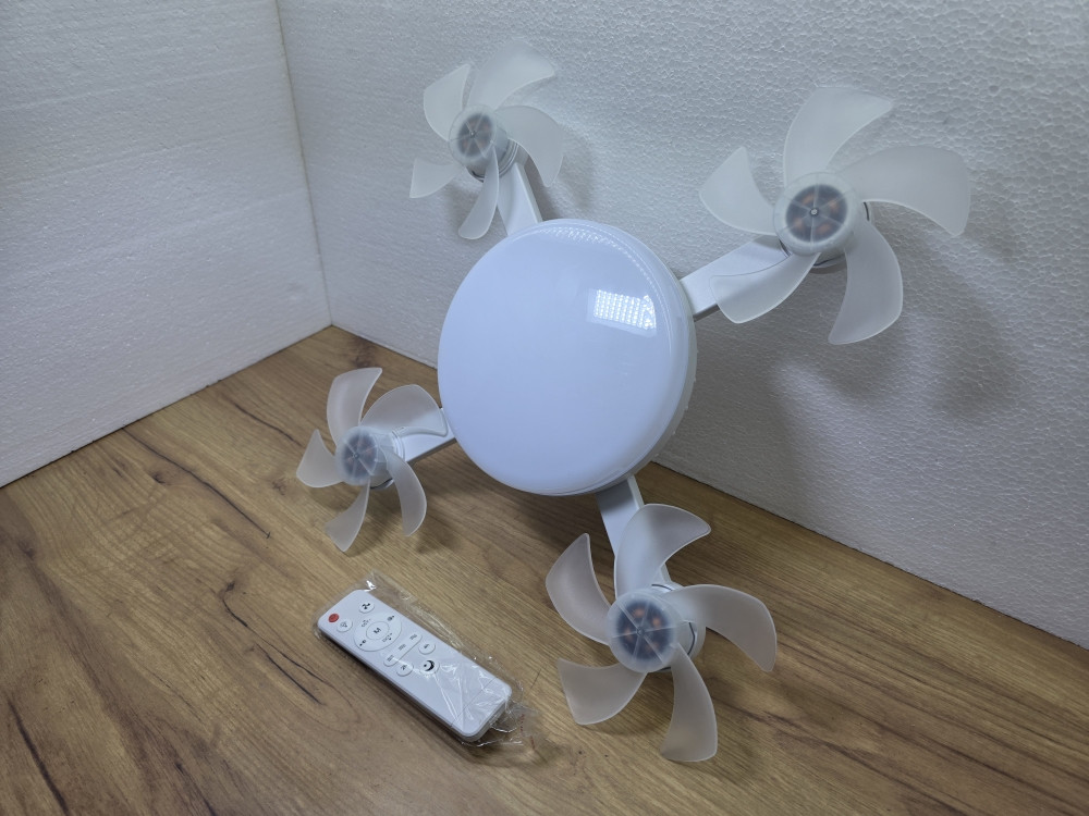LED plafonska lampa sa ventilatorom i daljinskim upravljacem