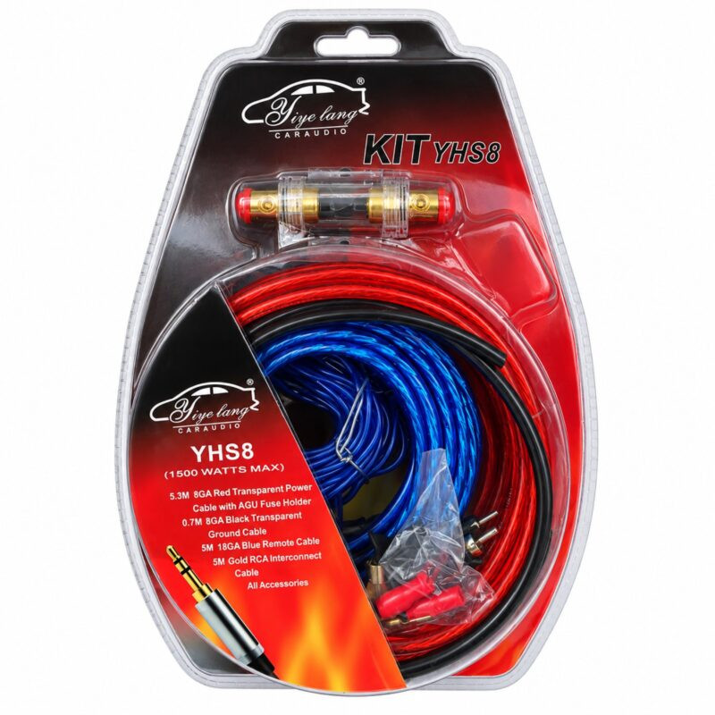 SET KABLOVA ZA AUTO POJAČALO YHS8 - 1500 W