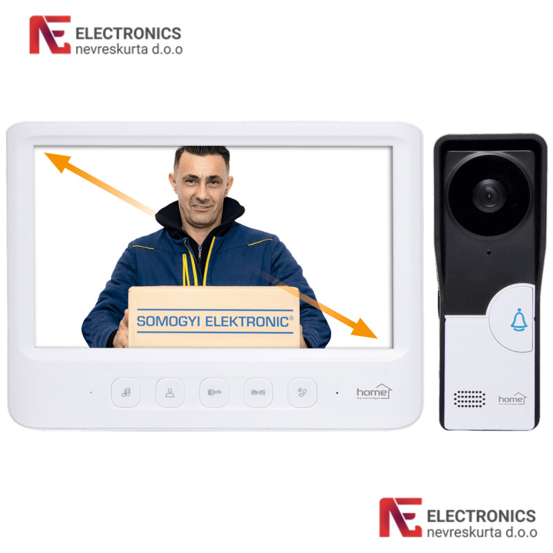Žični video interfon,LCD ekran, el.otvaranje vrata