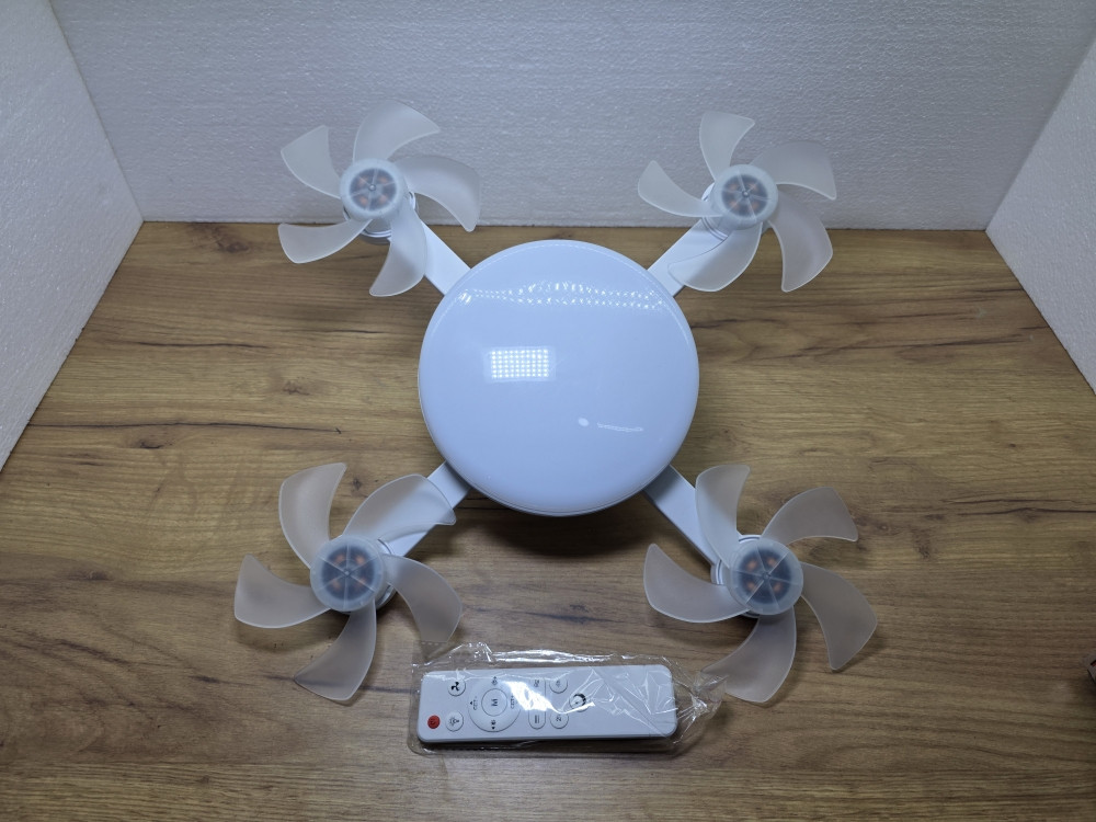 LED plafonska lampa sa ventilatorom i daljinskim upravljacem