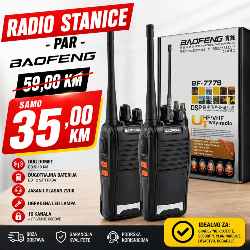 BAOFENG BF-777S RADIO STANICE (PAR)