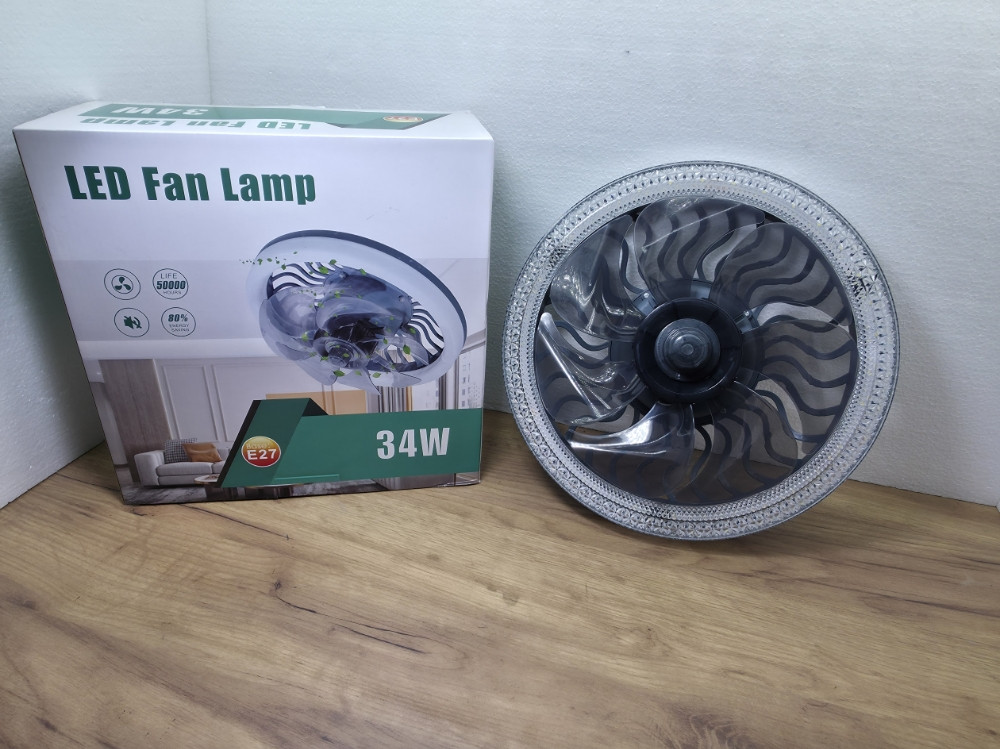 LED ventilator lampa 34W precnik 30cm E27