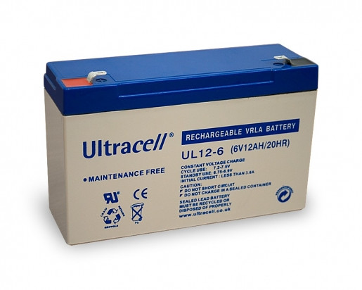 Suhi akumulator UltraCell 6V - 12Ah